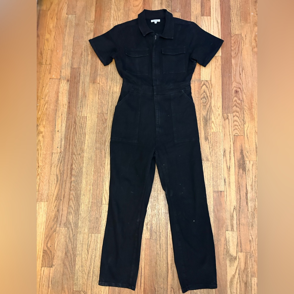 Good American Black Women's Jumpsuit Denim